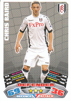 Chris Baird Fulham 2011/12 Topps Match Attax #113